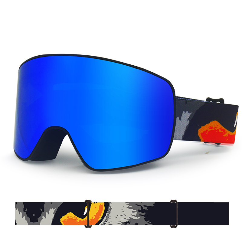 Flexible Frame Ultraviolet-proof Adult Ski Goggles