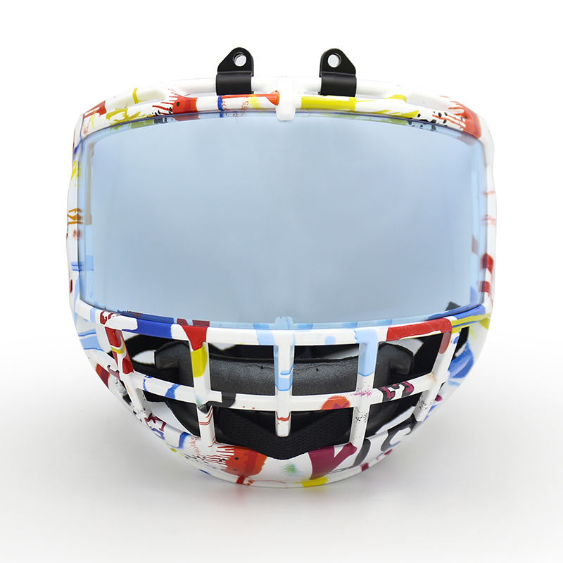 High Quality Colorful Ice Hockey Player Cage with Visor For Junior and Kid