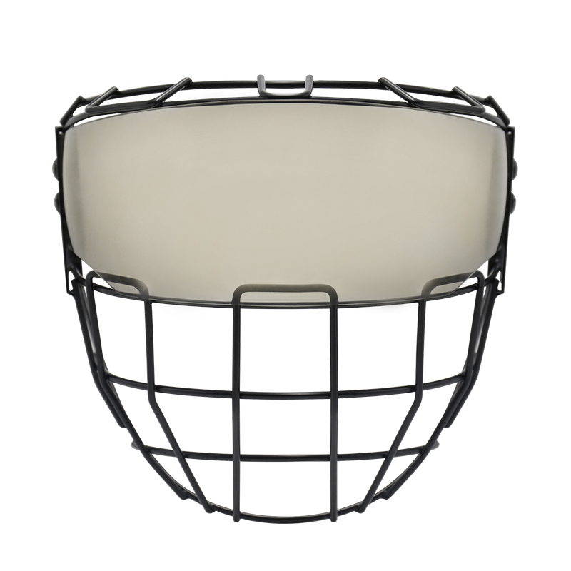 Ice Hockey Cage With Light Smoke Visor For Junior And Senior