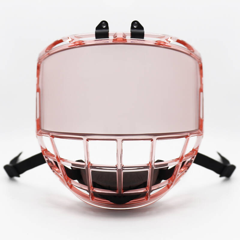 Newest Pink Ice Hockey Mask For Senior